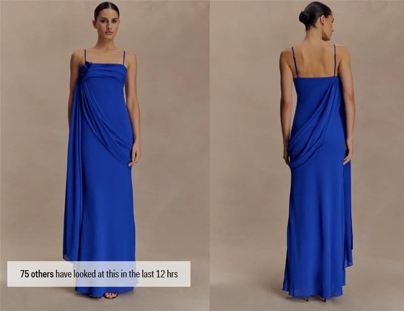 Meshki Blue Wedding Dress - Image 2