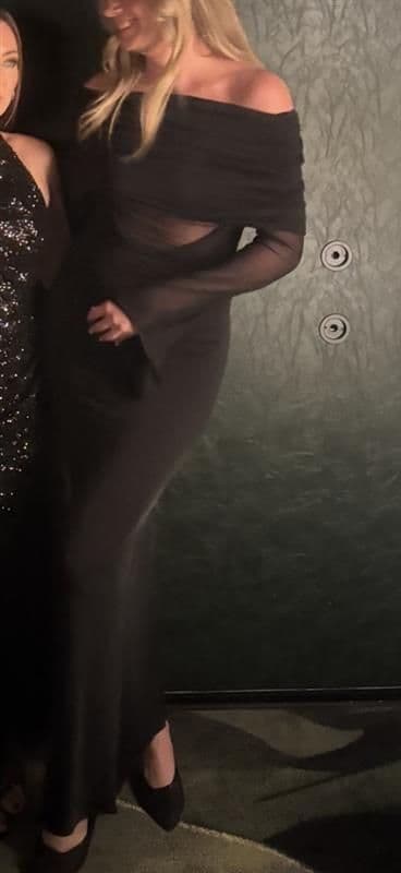 Sexy Black Long & Sheer Dress - Image 3