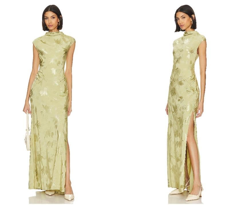 Wedding Guest Gown/Dress with Floral Details - Image 1