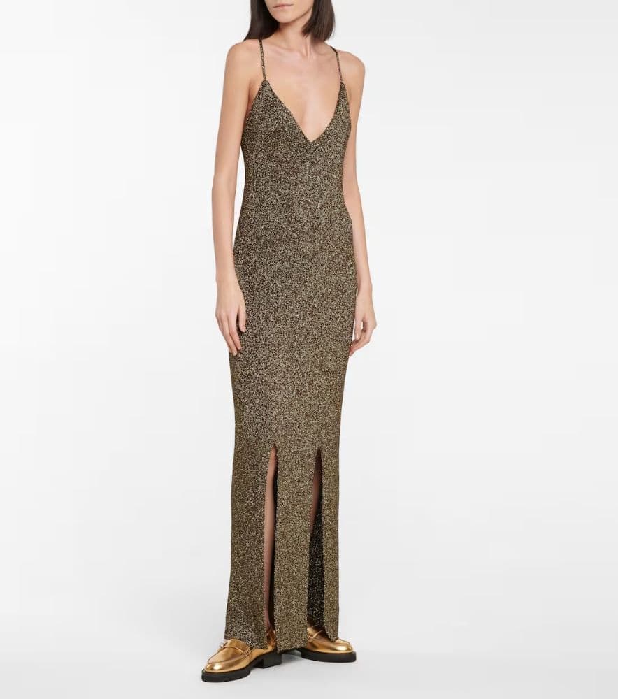 Ganni Stretch Knit Slip Dress - Image 4