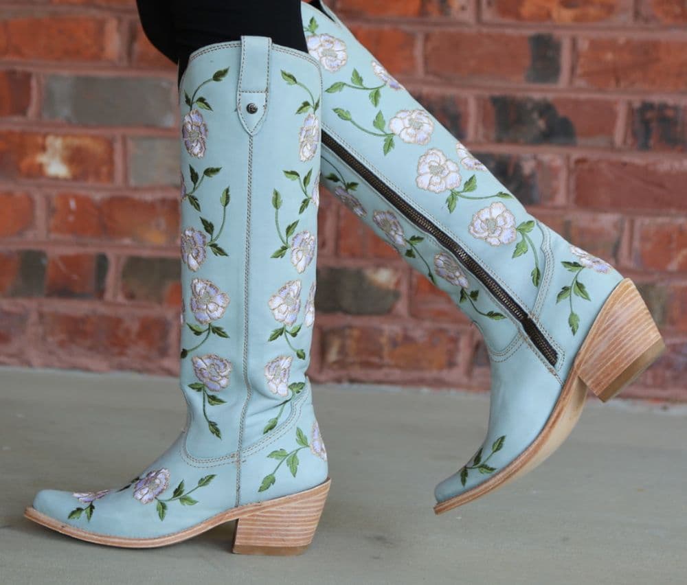 Light Blue Liberty Cowboy Boots - Image 3