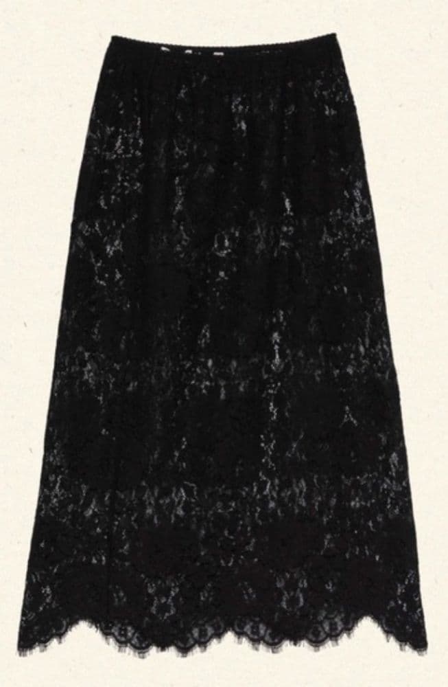 DOEN NANDI SKIRT IN DAFFODIL BLACK - Image 2