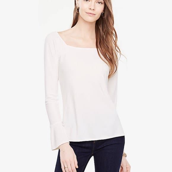 NWT Ann Taylor Long Sleeve Top Sz M - Image 1