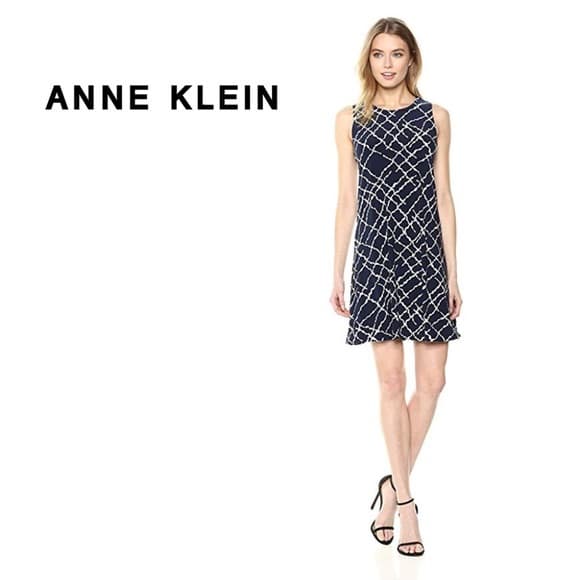 NWT Anne Klein Women's Sleeveless Swing Dress / L - Image 1