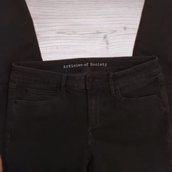 Articles of Society Skinny Dark Green Jeans Sz 29 - Image 2