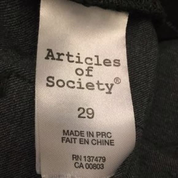 Articles of Society Skinny Dark Green Jeans Sz 29 - Image 4