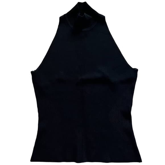 Bisou Bisou Knit Crop Top Sz M - Image 2