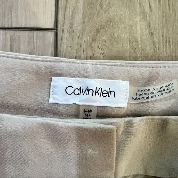 NWT Calvin Klein Slacks, Latte - Sz 14 - Image 3