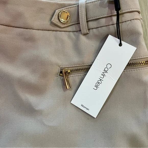 NWT Calvin Klein Slacks, Latte - Sz 14 - Image 5
