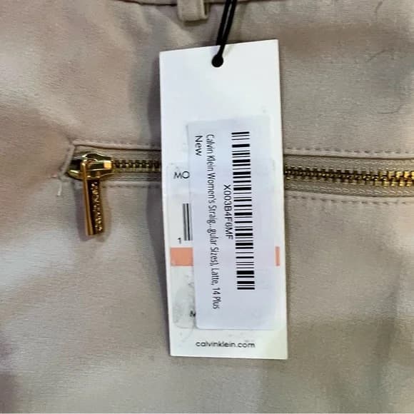 NWT Calvin Klein Slacks, Latte - Sz 14 - Image 6