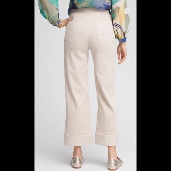NWOT Chico's Pull-On Wide Leg Cuffed Jeans - 2/12 - Image 3