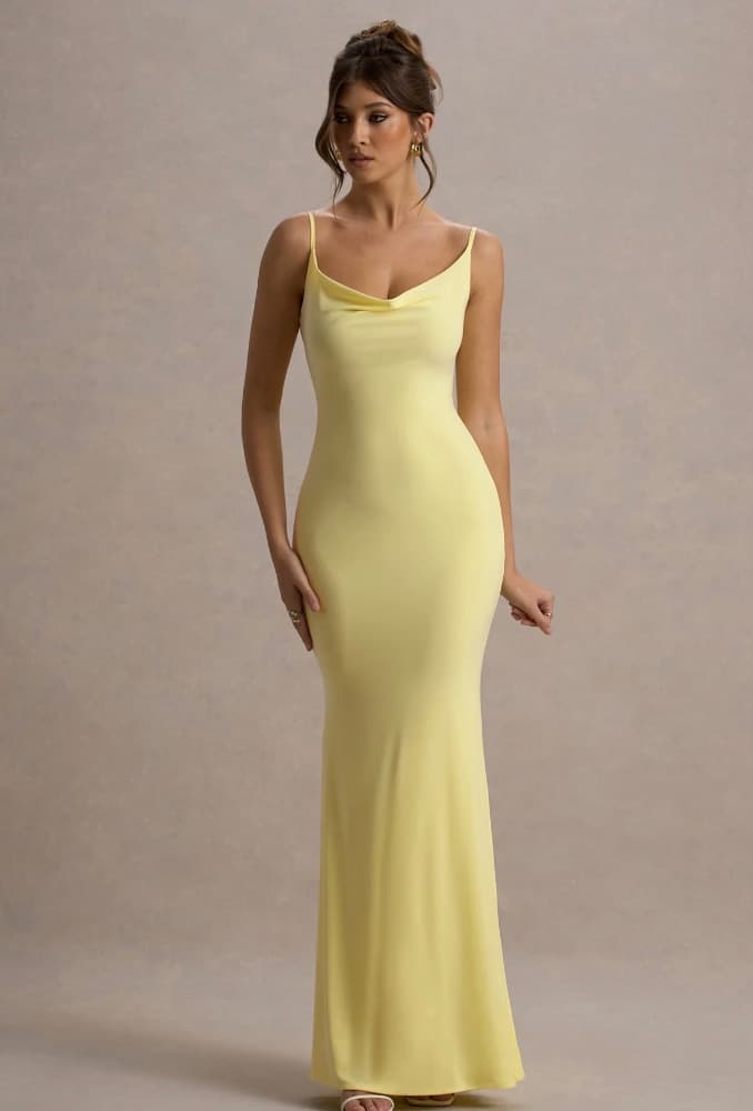 Club L London pale yellow dress - Image 1