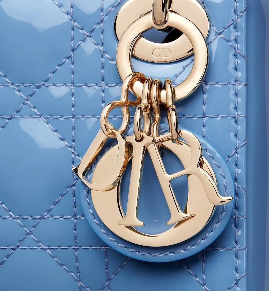 Mini Lady Dior Bag in Patent Cannage - Image 5