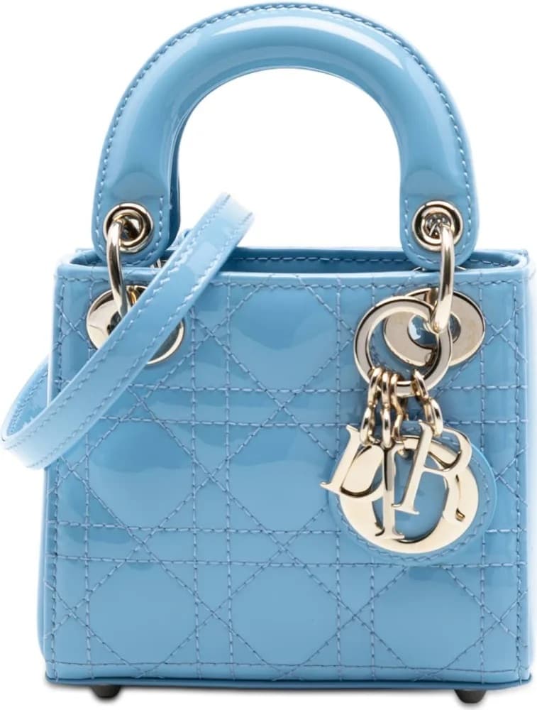 Mini Lady Dior Bag in Patent Cannage - Image 1