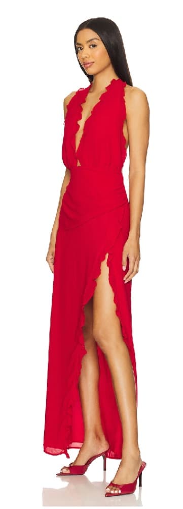 Revolve Red Maxi Dress - Image 1