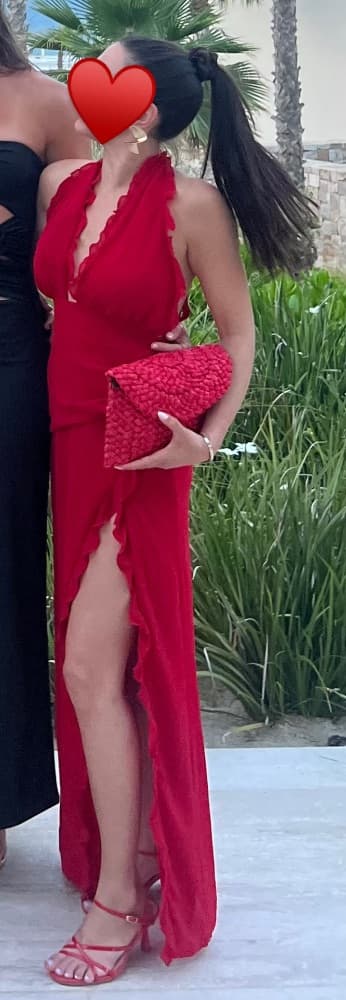 Revolve Red Maxi Dress - Image 4
