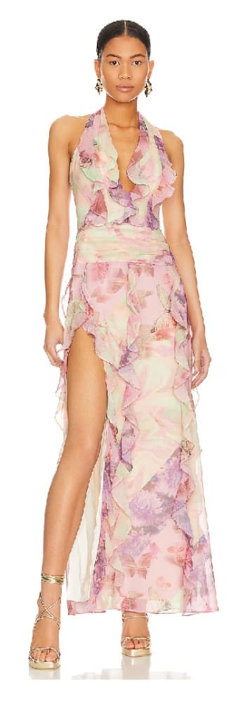 Revolve Patchwork Multi Maxi Dress - Image 1
