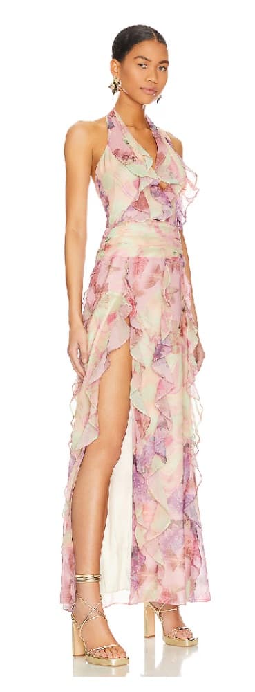 Revolve Patchwork Multi Maxi Dress - Image 2