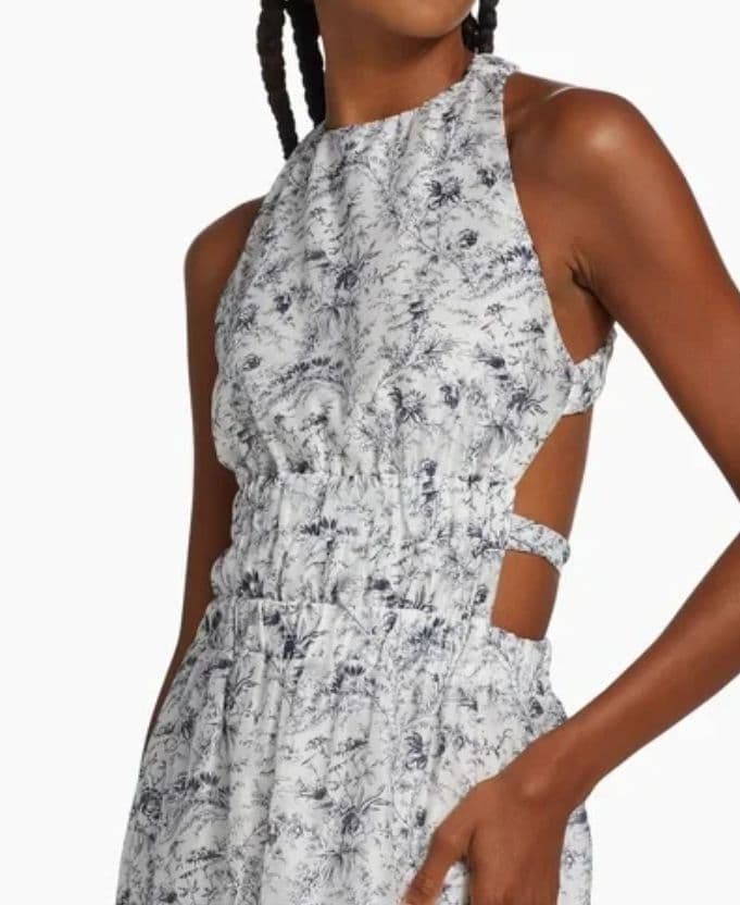 Sir The Label Dimitri Cross Back Maxi Dress Cotton Silk - Image 2