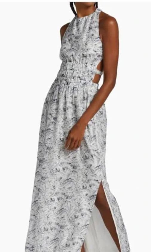 Sir The Label Dimitri Cross Back Maxi Dress Cotton Silk - Image 1