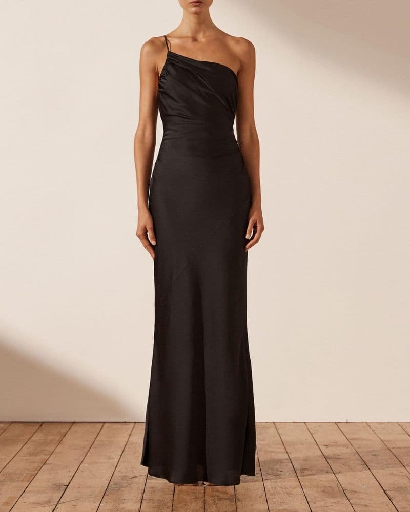 Shona Joy Luxe Asymmetrical Gathered Maxi Dress - Image 2