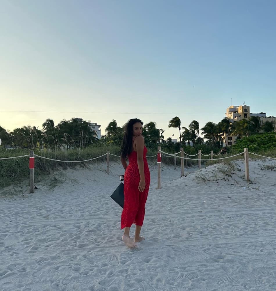 Red Vintage Maxi Dress - Image 3