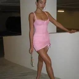 I.AM.GIA Pink Fleur Dress - Image 4