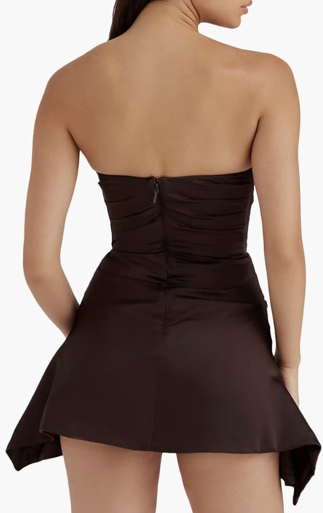 House of CB Jasmine Strapless Satin Corset Dress - Image 2