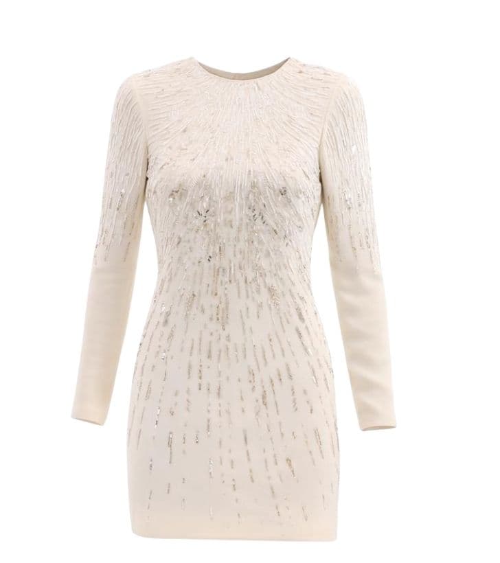 J. Mendel Embellished Silk Dress - Image 3