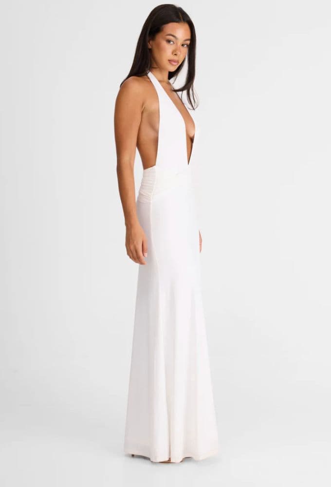 Antoinette Maxi Dress White - Image 3