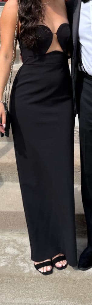 BCBGMAXAZRIA Strapless Cutout Dress - Image 1