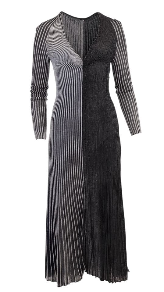 Proenza Schouler Metallic Knit Midi Dress - Image 1