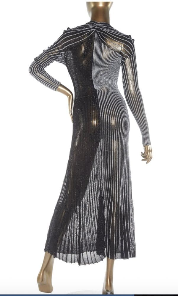 Proenza Schouler Metallic Knit Midi Dress - Image 4