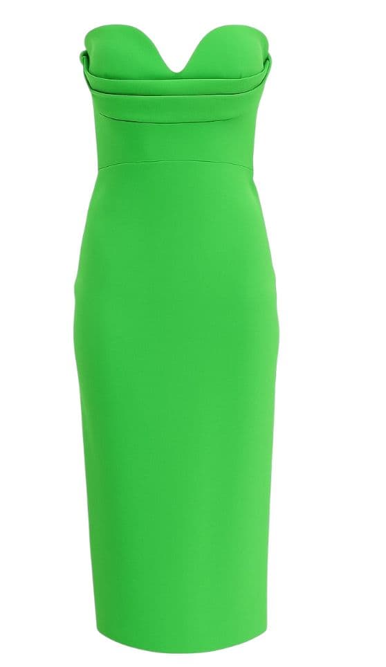 Alex Perry Strapless Midi Length Dress - Image 1