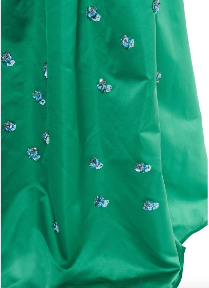 Rochas Ostia Appliqué Short Sleeve Gown - Image 2