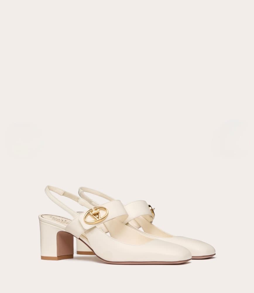 Valentino VLogo Mary-Jane slingback pumps - Image 1