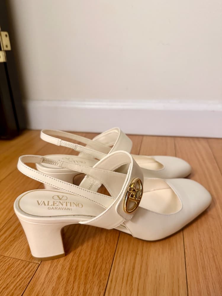 Valentino VLogo Mary-Jane slingback pumps - Image 4