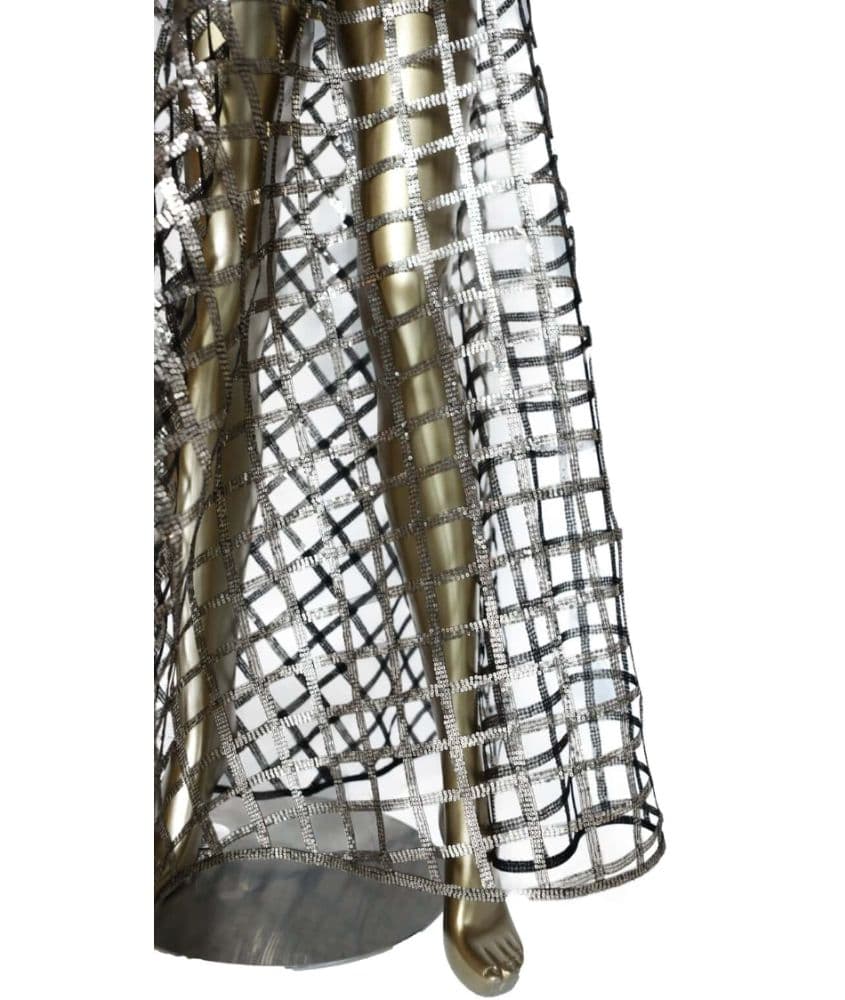 Christian Dior Sequined Illusion Lattice Gown - Image 2