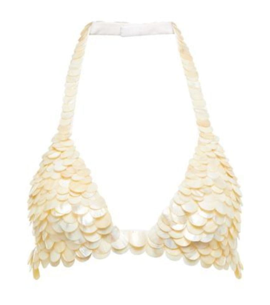Coperni Shell-embellished Halterneck Bralette - Image 3
