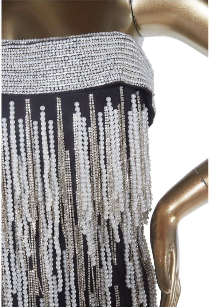 Attico Ludmilla Fringe Beaded Mini Dress - Image 4