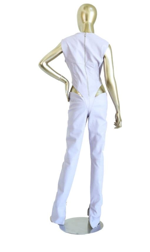 Laquan Smith Sleeveless Catsuit With Hip Cutout Jumpsuit - Image 2