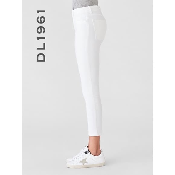 DL1961 Florence White Crop Jeans / 31 - Image 1