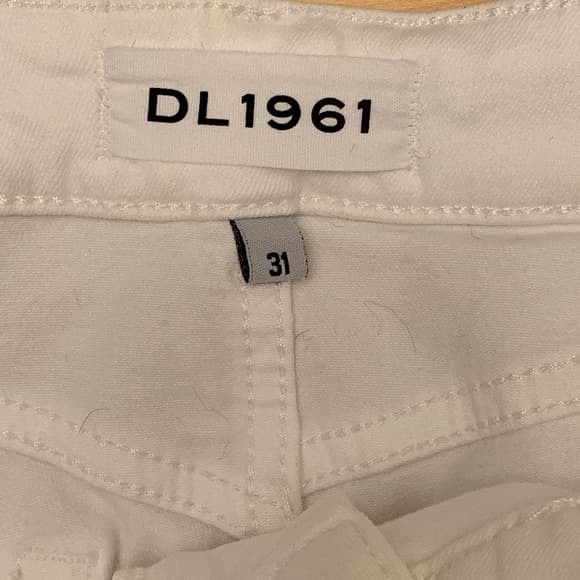 DL1961 Florence White Crop Jeans / 31 - Image 5