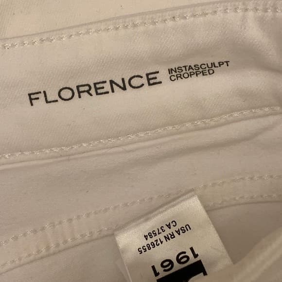 DL1961 Florence White Crop Jeans / 31 - Image 6
