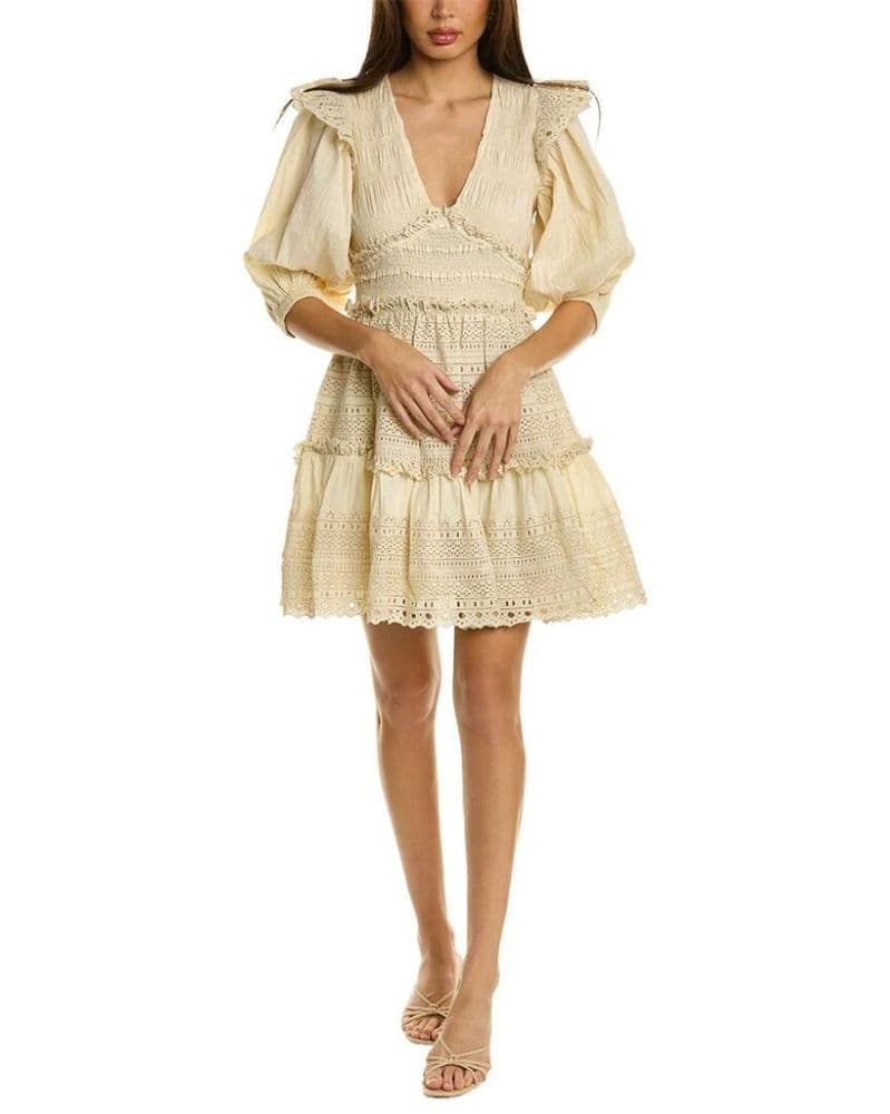 SEA NY Marley Pleated Smocked Mini Dress - Image 1