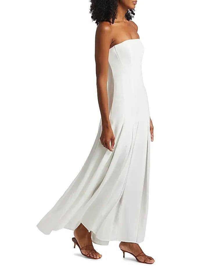 Nicholas the Label  Tavia Strapless Godet Maxi Dress - Image 1