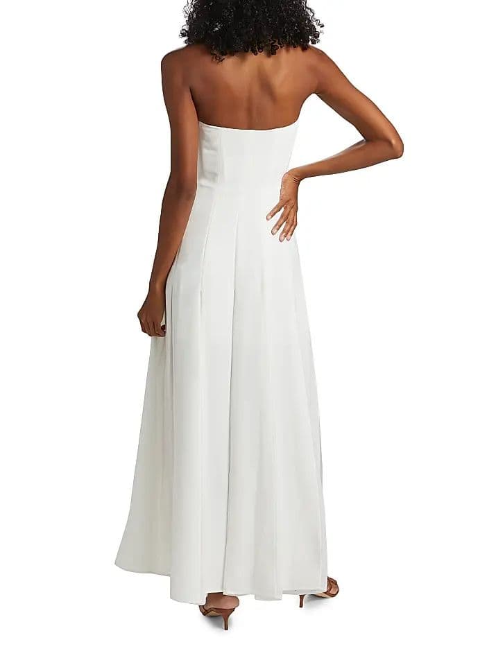 Nicholas the Label  Tavia Strapless Godet Maxi Dress - Image 4