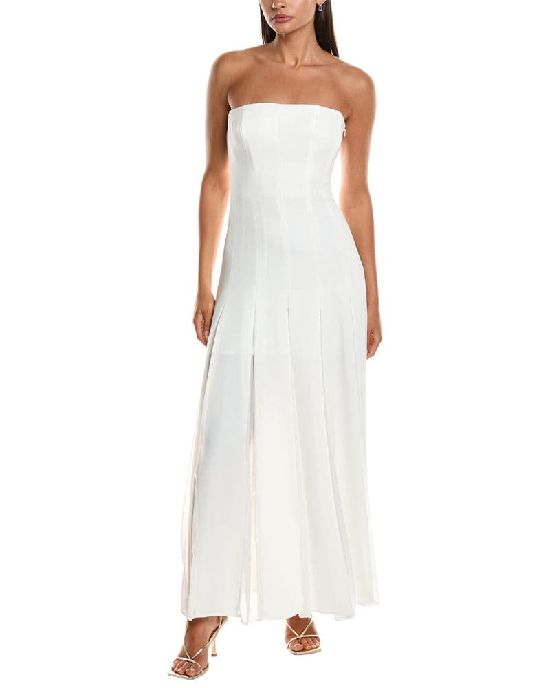Nicholas the Label  Tavia Strapless Godet Maxi Dress - Image 6