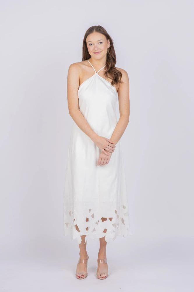 Johnathan Simkhai Linda Charm Linen-Blend Maxi Dress - Image 2