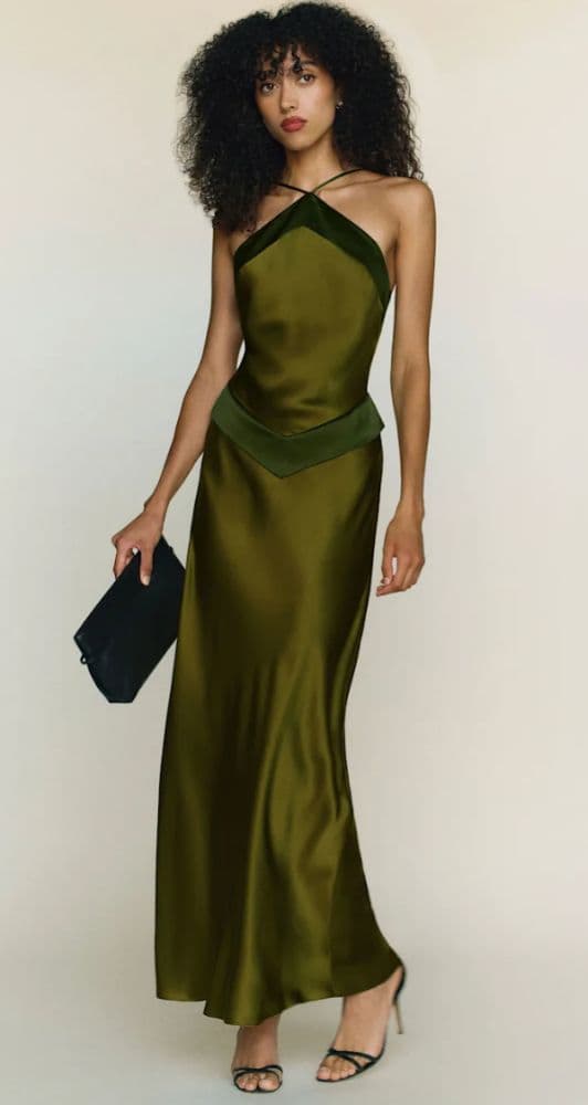 Reformation Jillian Silk Dress - Image 1